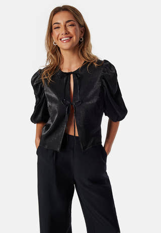 Short Puff Sleeve Blouse