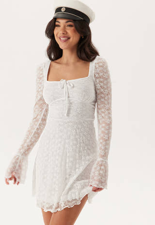 Square Neck Lace Dress