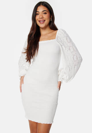 Square Neck Smock Dress
