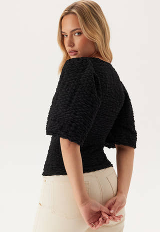 Square Neck Volume Sleeve Top