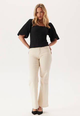 Square Neck Volume Sleeve Top