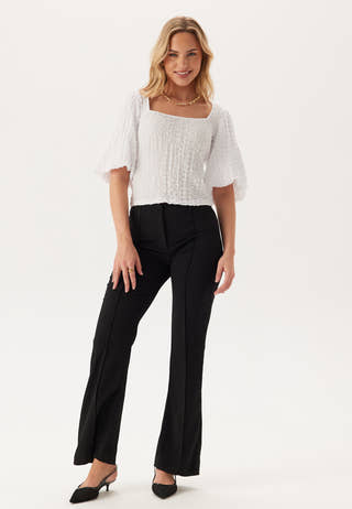 Square Neck Volume Sleeve Top