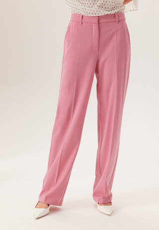 Straight High Waist Suit Trousers
