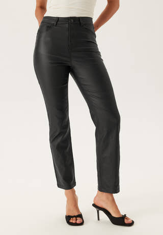 Straight Leg Coated Jeans