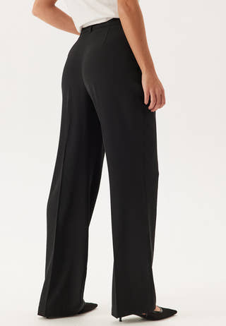 Straight Leg Pleated Suit Pants