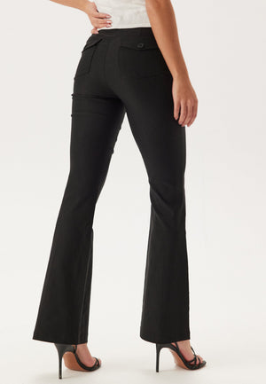 Stretchy Back Pocket Trousers