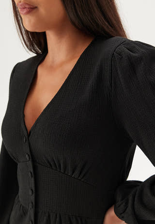 Structure Button Midi Dress
