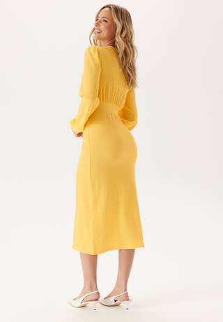 Structure Button Midi Dress