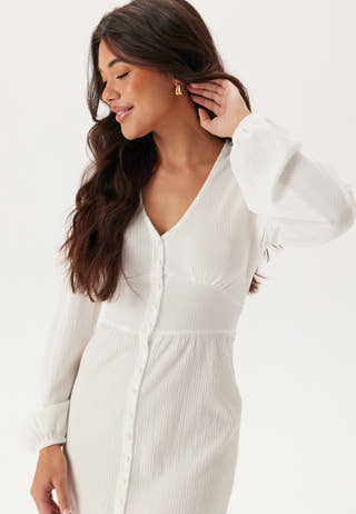Structure Button Midi Dress