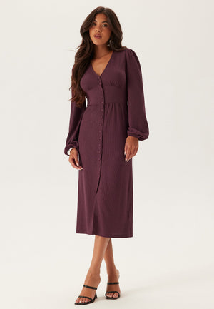 Structure Button Midi Dress