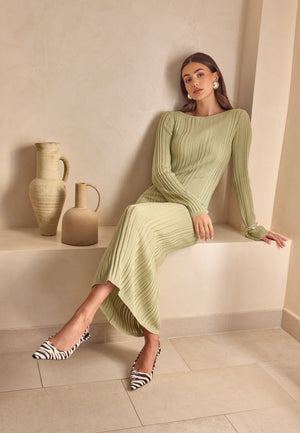 Structure Knitted Dress