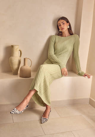 Structure Knitted Dress