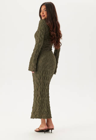 Structure Long Sleeve Midi Dress