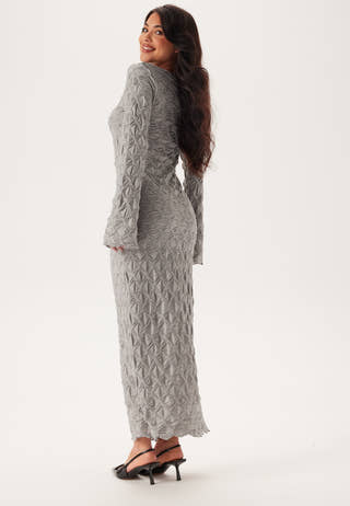 Structure Long Sleeve Midi Dress