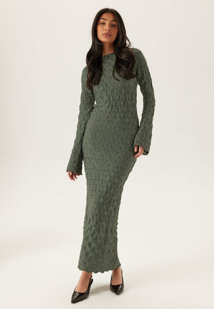 Structure Long Sleeve Midi Dress