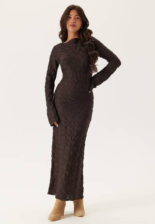 Structure Long Sleeve Midi Dress