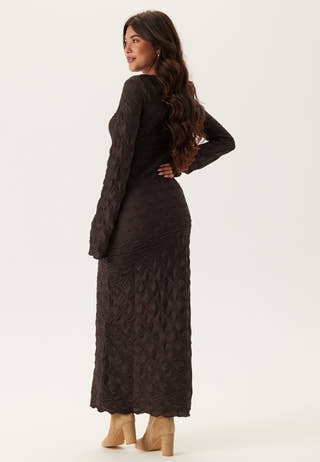 Structure Long Sleeve Midi Dress