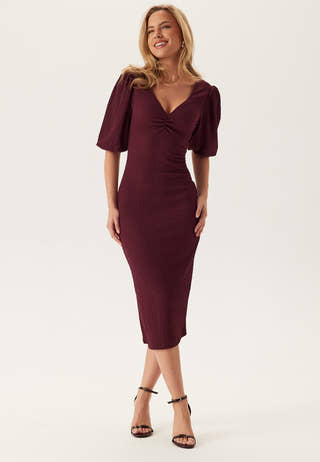 Structure Puff Sleeve Dress