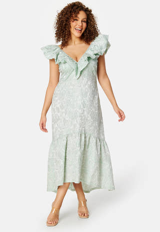 Summer Luxe Flounce Midi Dress