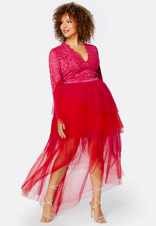 Two Tone Lace Dress