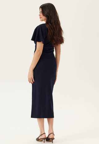 V-Neck Butterfly Sleeve Dress