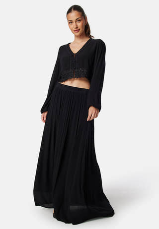 Viscose Crepe Maxi Skirt