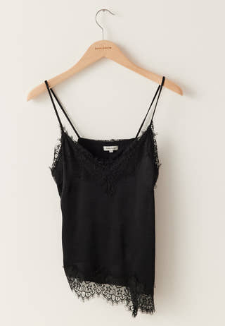 Viscose Satin Lace Singlet