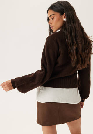 Volume Sleeve Knitted Sweater