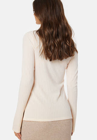 Winter deep V-neck top