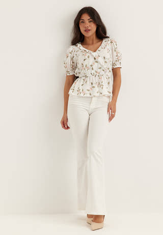 Wrap Frill Blouse