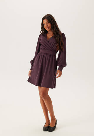 Wrap Satin Dress
