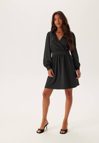Wrap Satin Dress