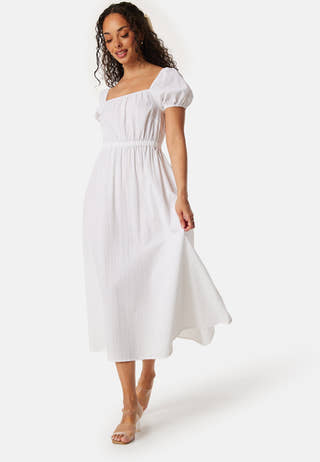 Puff Sleeve Cotton Dress