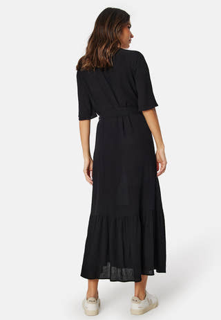 Butterfly Sleeve Viscose Dress