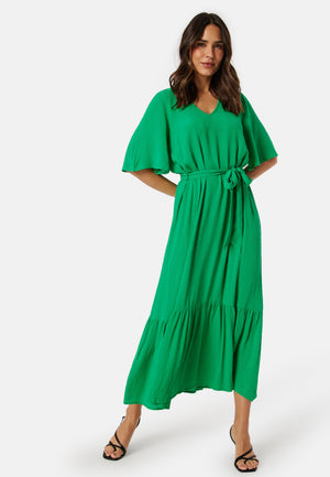 Butterfly Sleeve Viscose Dress