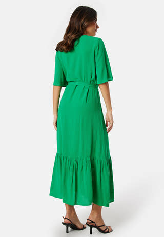 Butterfly Sleeve Viscose Dress