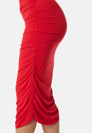 Off Shoulder Midi Dress