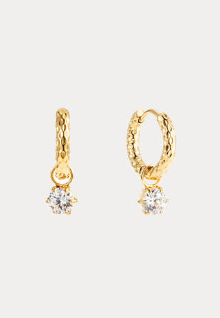 Como Hoop Earring Crystal