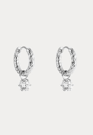 Como Hoop Earring Crystal