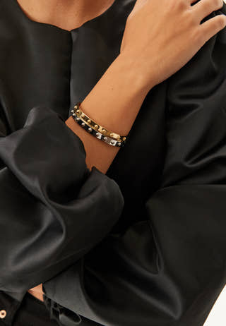 Fiona Dot Bangle Gold