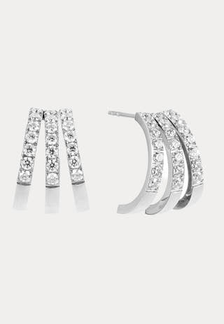 Trippel Crystal Earring