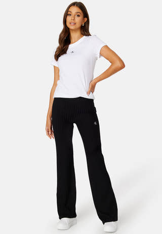 Elongated Rib Pants