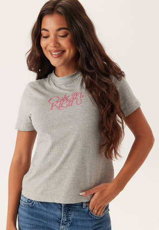 Ss Fitted Script Calvin Klein Te