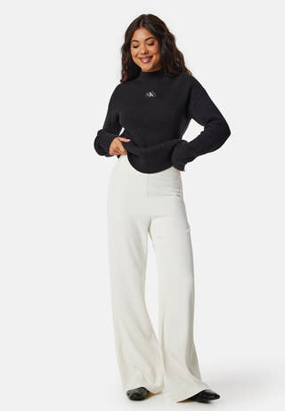 Woven Label Loose Sweater