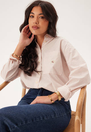 Woven Label Relaxed Shirt