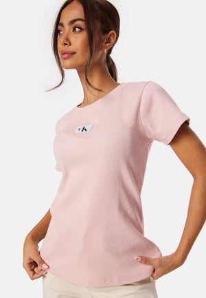 Wowen Label Rib Slim Tee