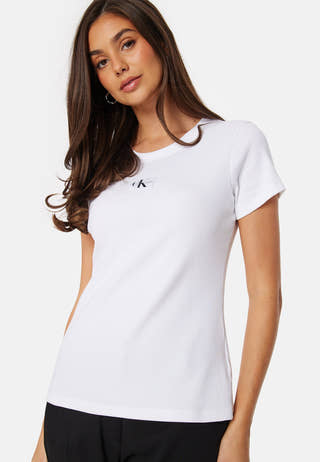 Wowen Label Rib Slim Tee