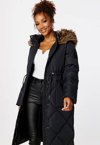 Hooded Long Down Jacket