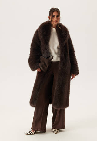 Long Faux Fur Coat