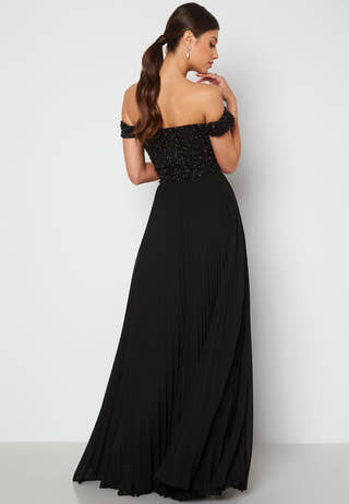 Evening Dress With Pleated Skirt